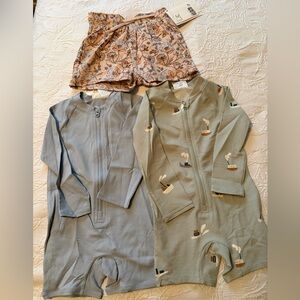 H&M Textured bathing suit 3 set 9-12m nwt